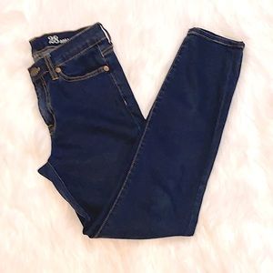 J. Crew Dark Indigo Toothpick Skinny Jeans 28